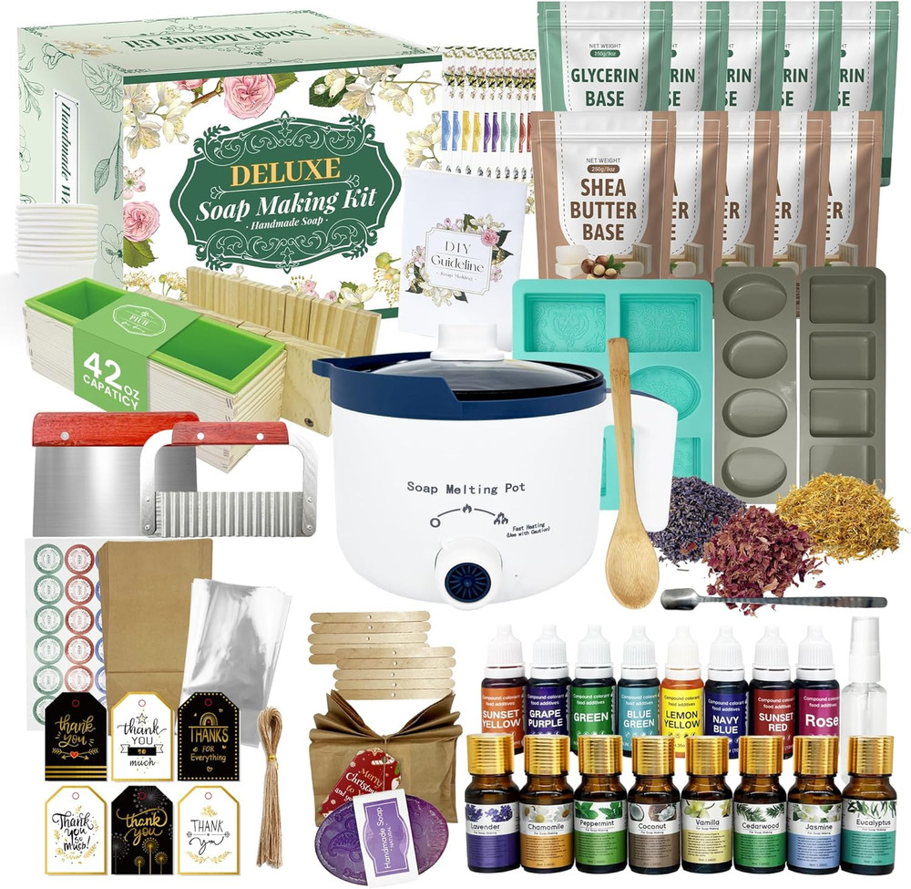 Deluxe Soap Making Kit for Soap Making, DIY Soaps Making Full Set Kits Includes