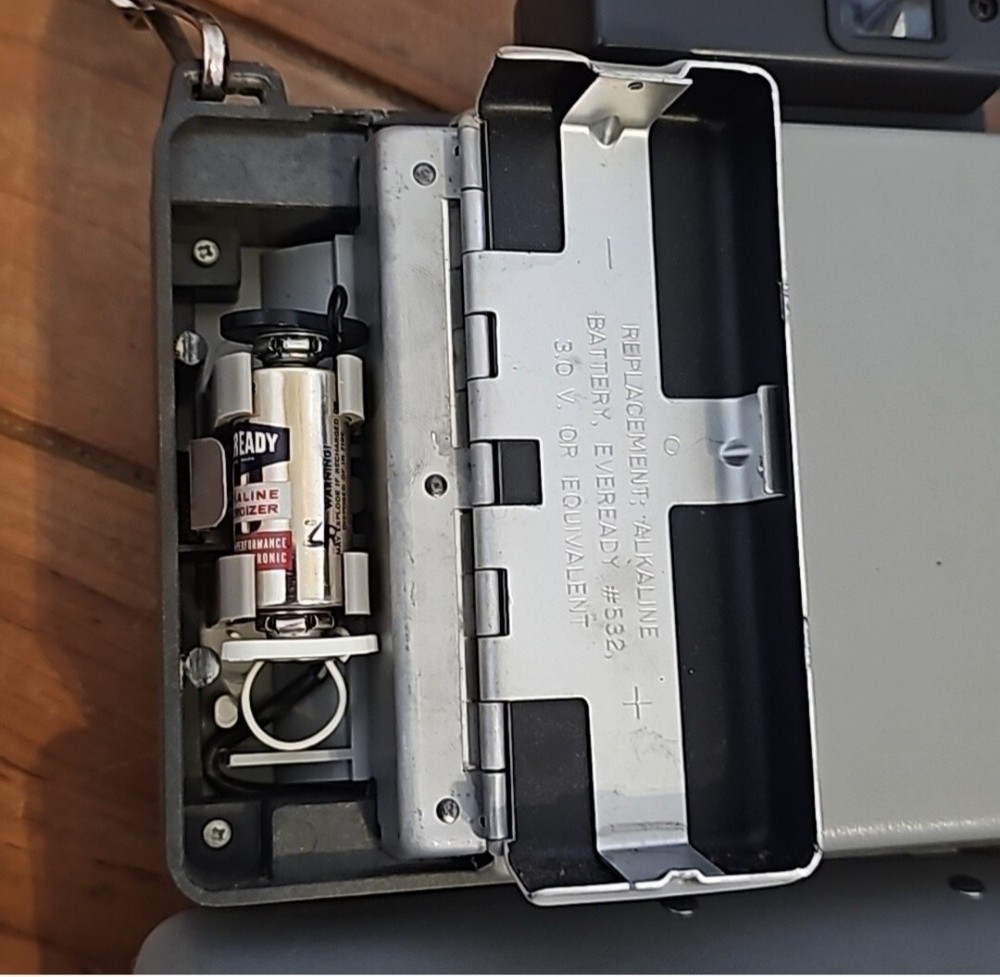 Vintage Polaroid automatic 104 land camera w strap Unknown Condition