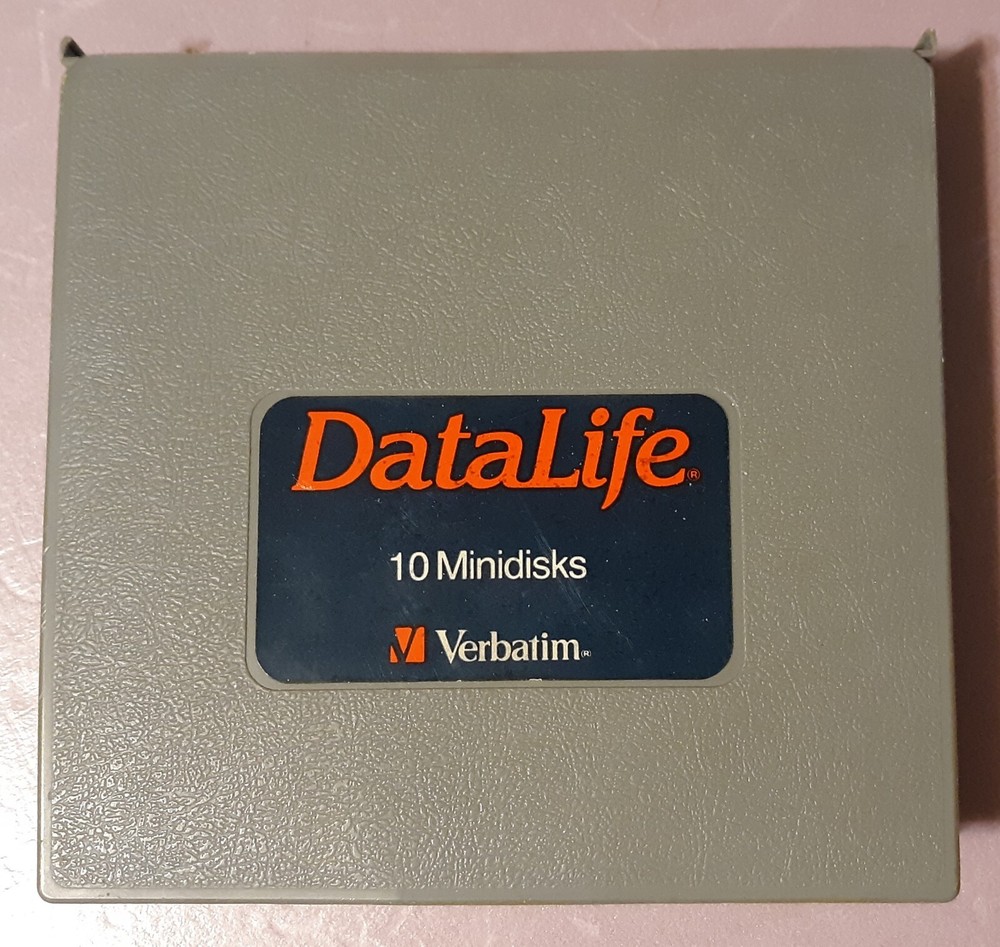 Vintage 5.25" Datalife Floppy Diskette Hard Storage Library Case Apple,IBM,Atari