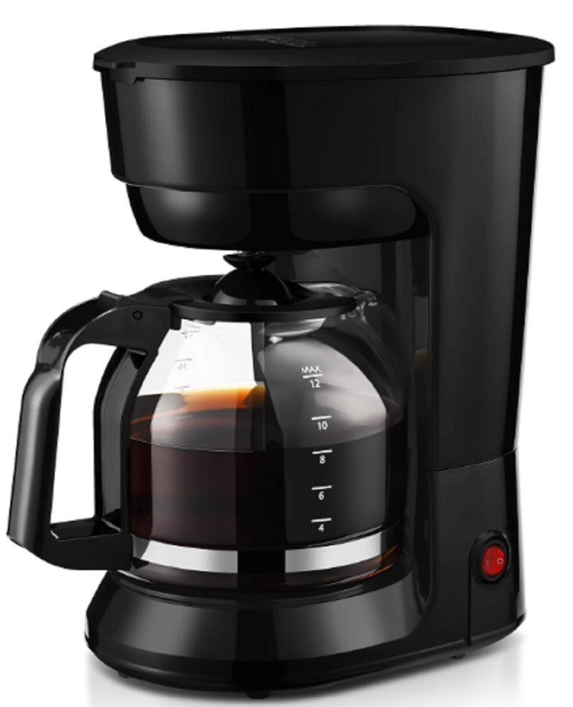 Mainstays Black 12-Cup Drip Coffee Maker