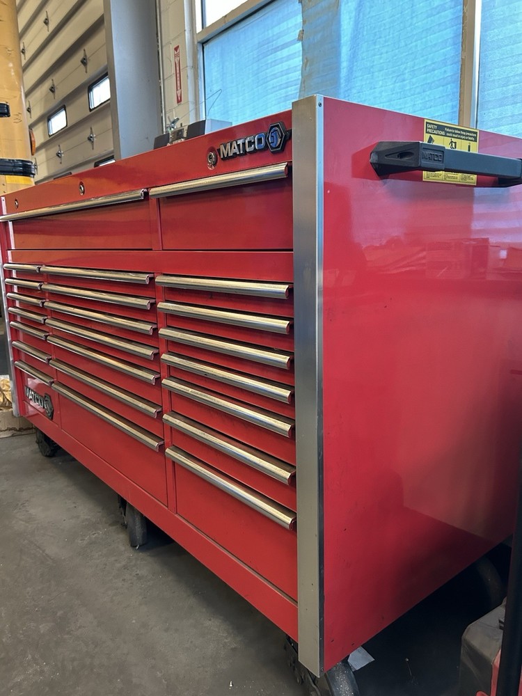 Matco mechanics shop large rolling tool box