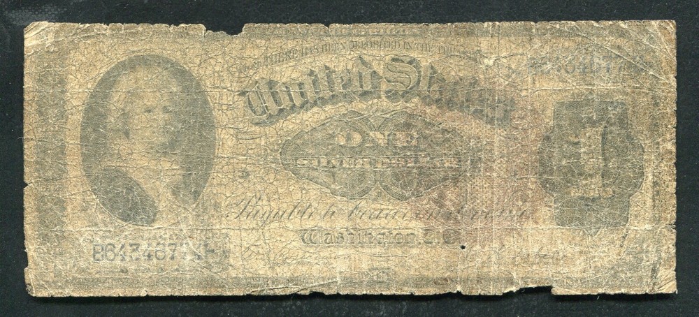 FR. 220 1886 $1 ONE DOLLAR “MARTHA” SILVER CERTIFICATE CURRENCY NOTE