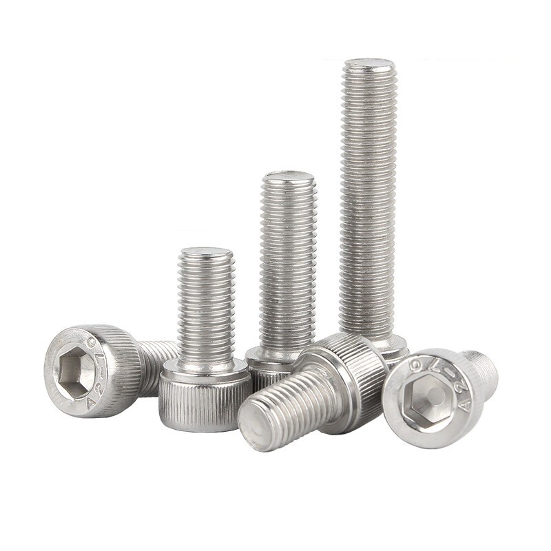 A2 Stainless Fine Thread Allen Key Bolt Hex Socket Cap Screws Hex Nut M6M8M10M12