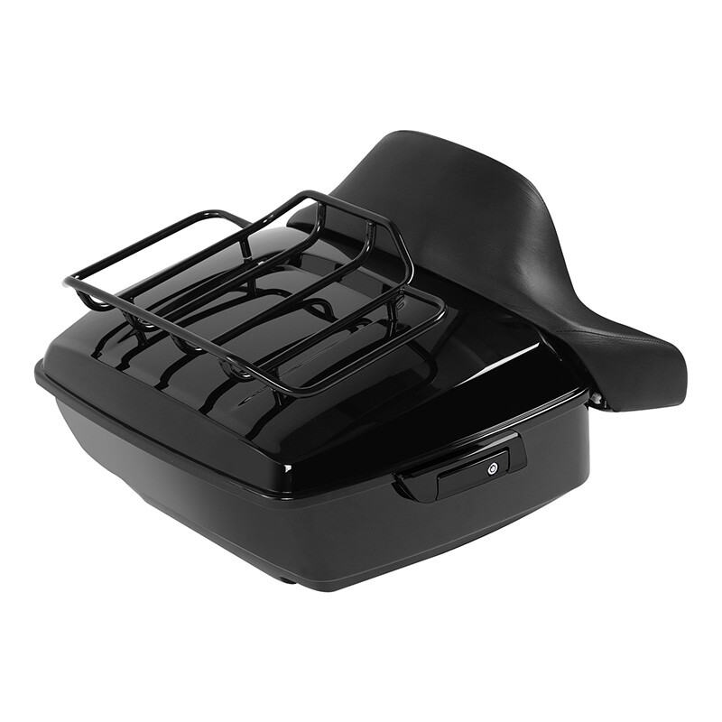 Black King Trunk Backrest Mounting Rack Fit For Harley Electra Glide 2014-2026