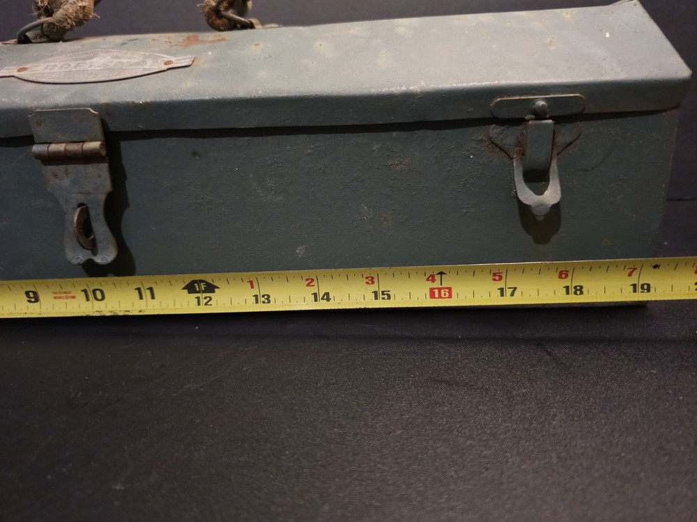 Vintage Craftsman Tool Box Stressed Old Americana,