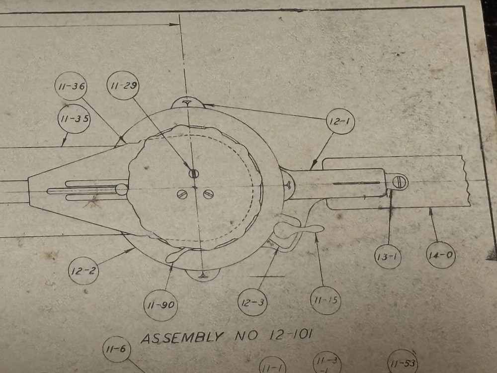 Vintage Vemco World War II-era aircraft navigation plotter, Model 3-B