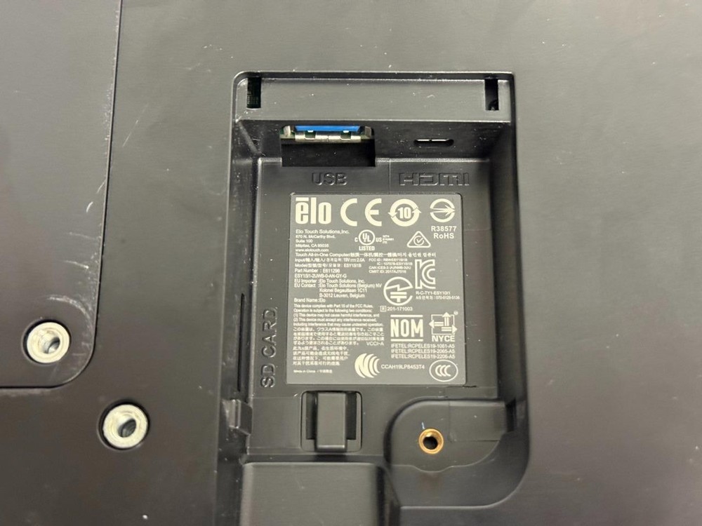 Elo Touch Solutions ESY15l1B Touchscreen Android Display & Power Cable