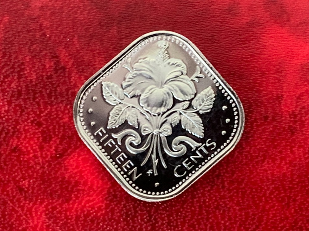 Bahamas 1974 Proof 15 Cent-Uncirculated