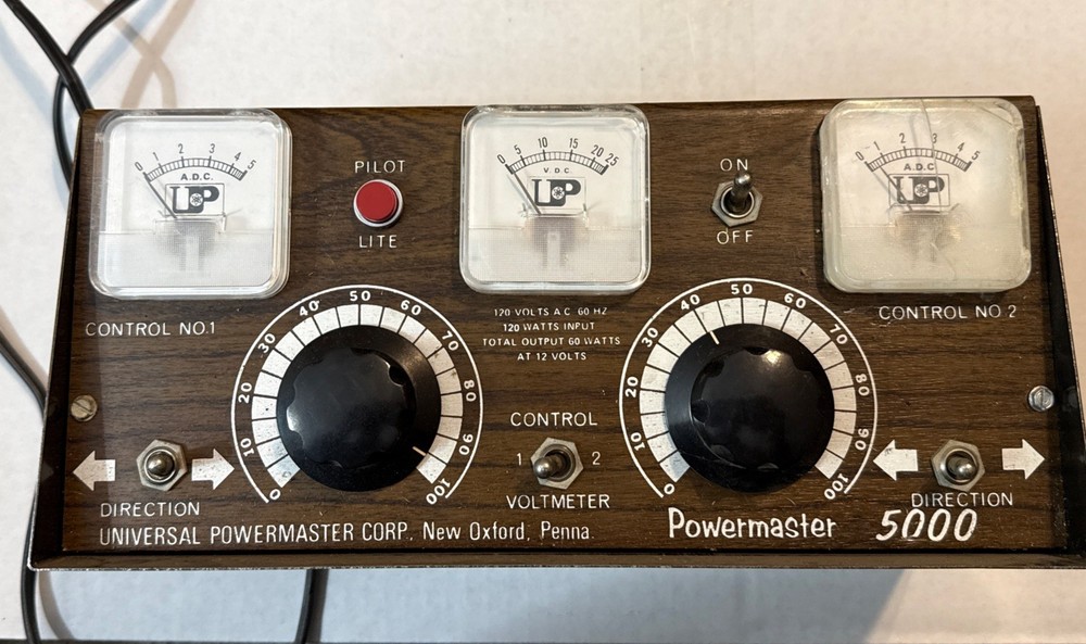 AS-IS Universal Power Master 5000 Multi-Control Train Transformer Powers Up