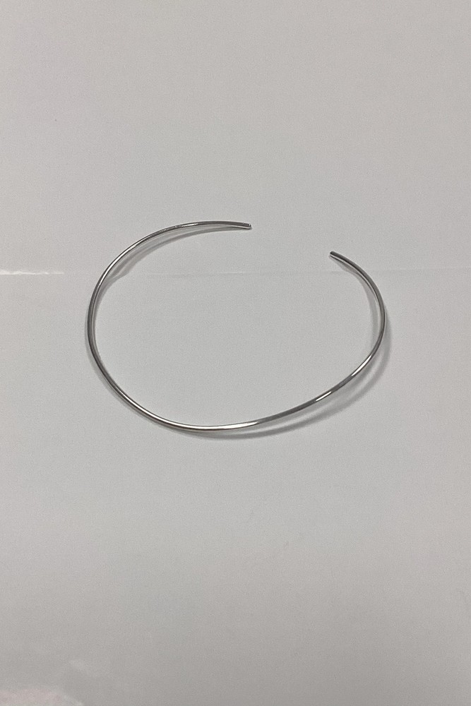 Modern Open Neck Ring in Sterling Silver