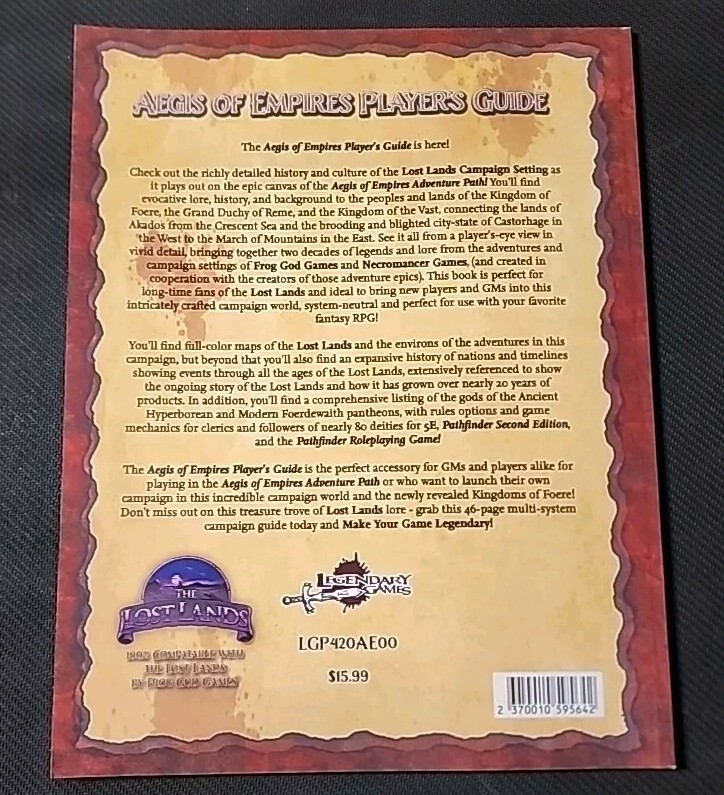 Legendary D&D 5e Player's Guide New