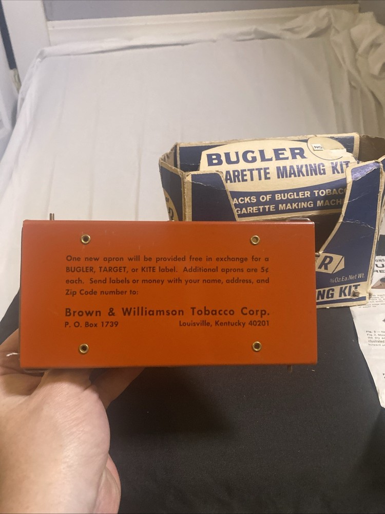 Vintage Bugler Thrift Kit Cigarette Rolling Machine in Original Box