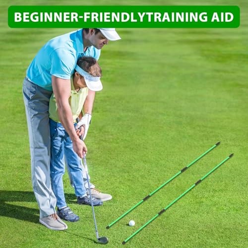 Golf Alignment Sticks 2 Packs 48" Foldable Alignment Stick Golf Training Aid