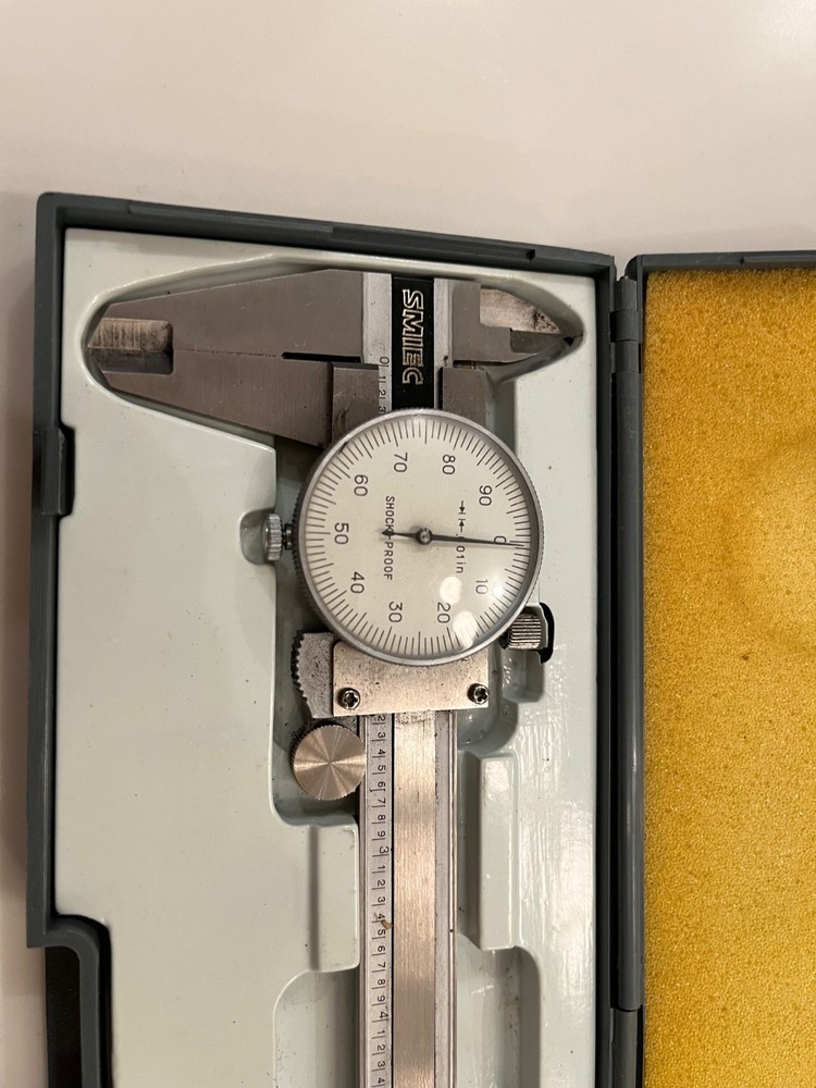 Smiec 9" Dial Caliper: 6" Range/.001 Dial Graduations