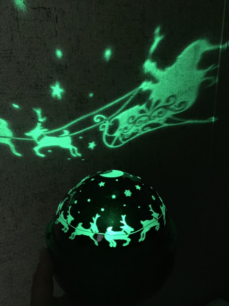 LED LIGHTSHOW SHADOWLIGHT LED PROJECTION TABLETOP MULTICOLOR GEMMY Night Light