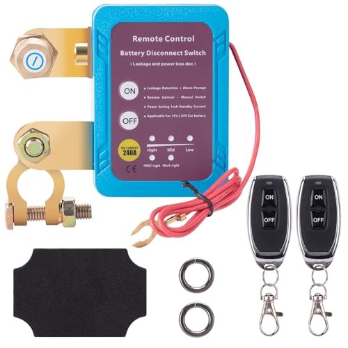 12V Remote Battery Disconnect Kill Switch - 240A Smart Voltage Anti-Theft