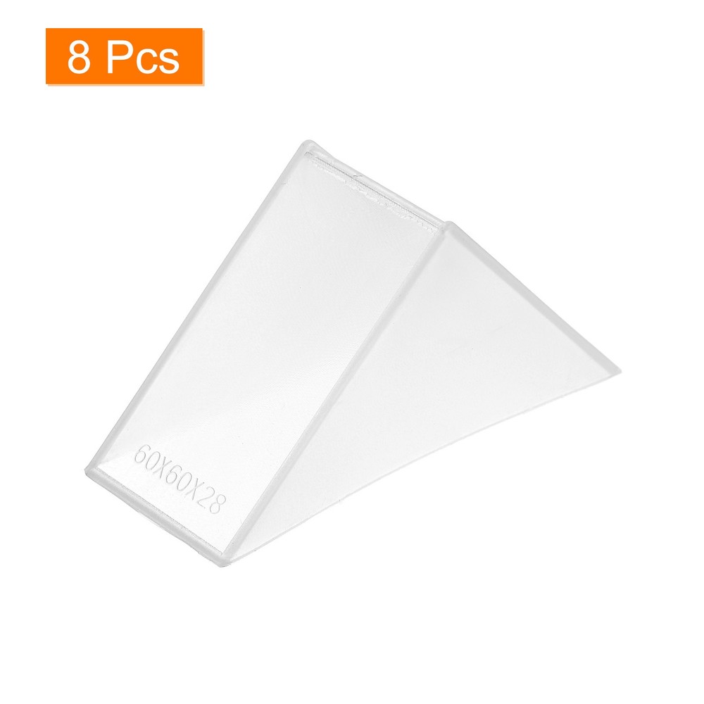 8Pcs Corner Protectors 28x82mm Plastic Right Angle Corner Guards Cushion White