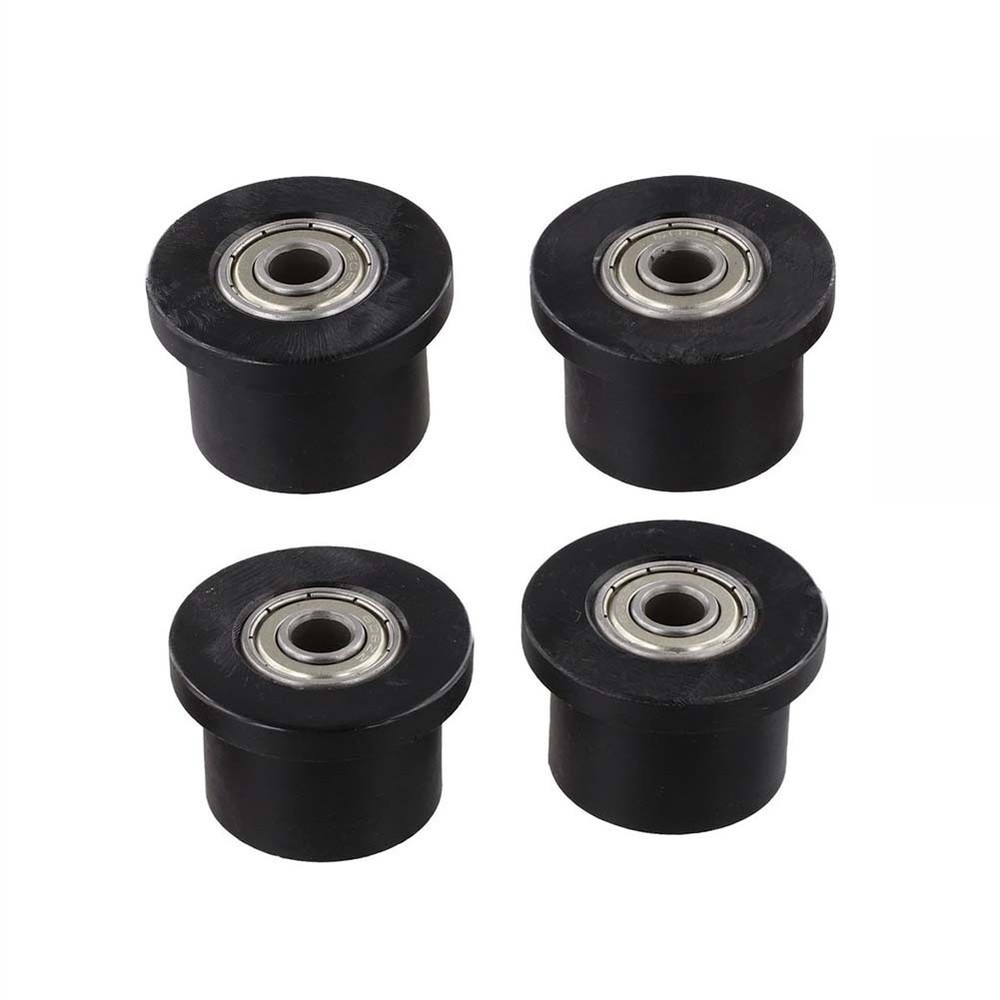 4pcs Standard Rowing Machine Wheel Rollers with 8mm Aperture Replacement
