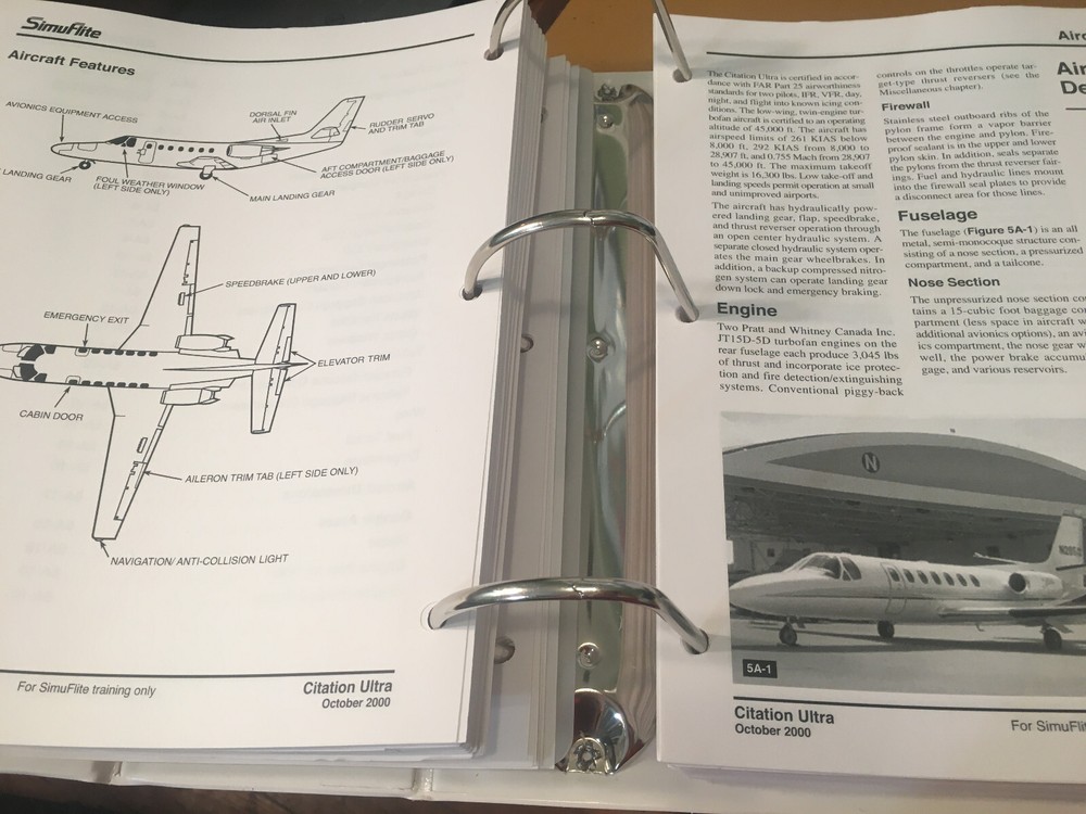 Citation Ultra 560 Pilot Training Manual