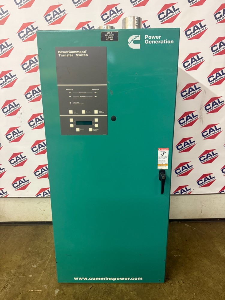 Cummins Automatic Transfer Switch 480v 3 phase 600 amp