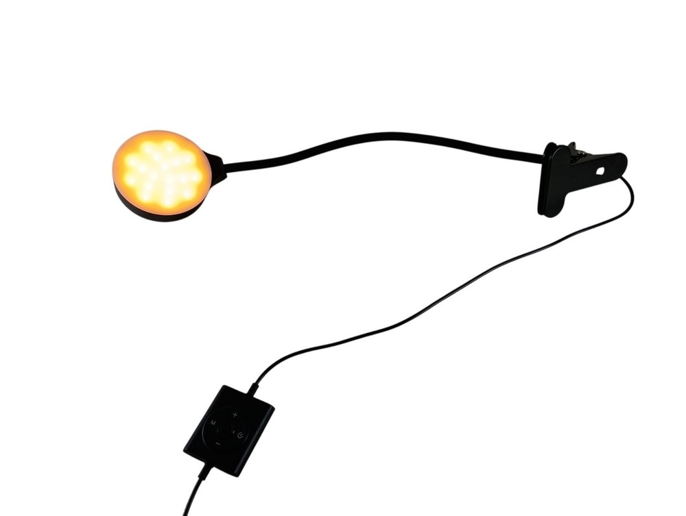 Glocusent Multi-Purpose Clip-On Light For Headboard & Computer