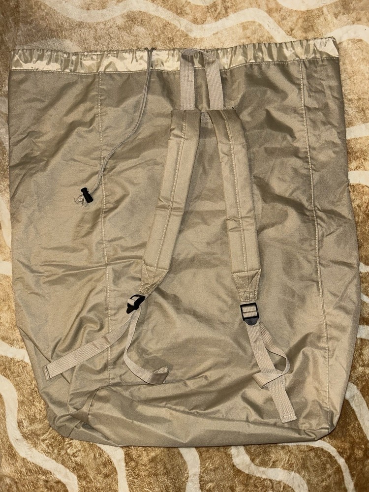Tan Colored Drawstring Laundry Bag