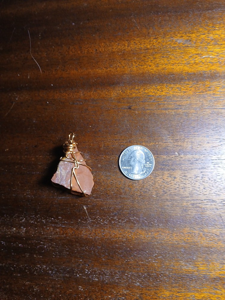 Copper Wire Wrapped Red Jasper Rough