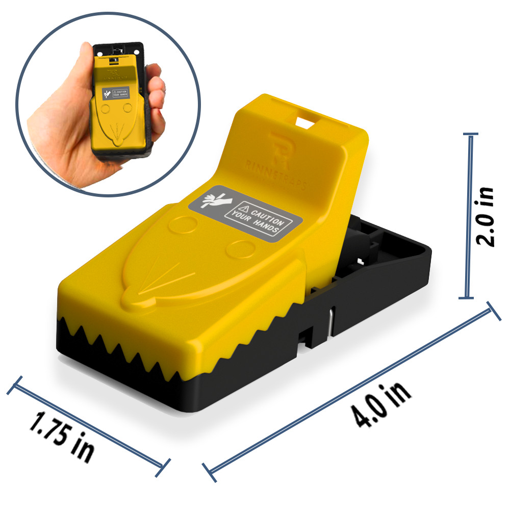 RinneTraps | Snap N Trap Mouse Trap | 4 Pack |