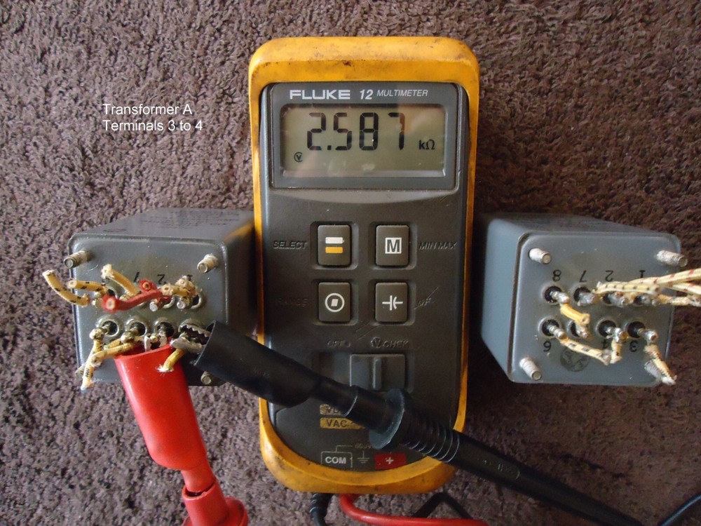 ADC A8018 PAIR NAVY MILITARY SPEC INTERSTAGE TRANSFORMERS, DCR TEST SHOWN