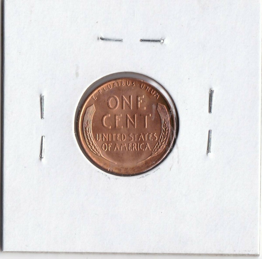 1955-D Lincoln Cent L47 Lite Die Clash Reverse