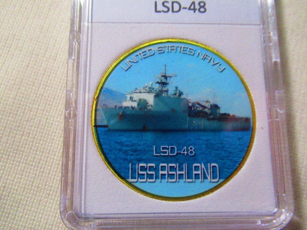 US NAVY - USS ASHLAND (LSD-48) Challenge Coin