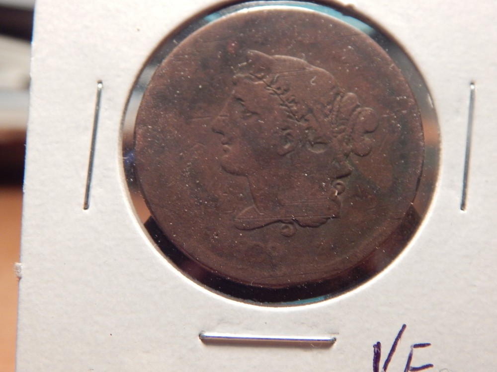 1839 Coronet Head Large Cent VF Coin