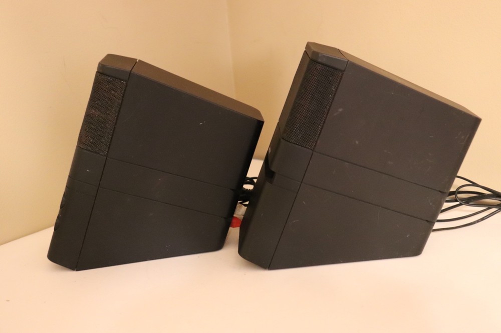 Bose MediaMate Computer Speaker Pair with AC Adapter Tested Working Sound Great