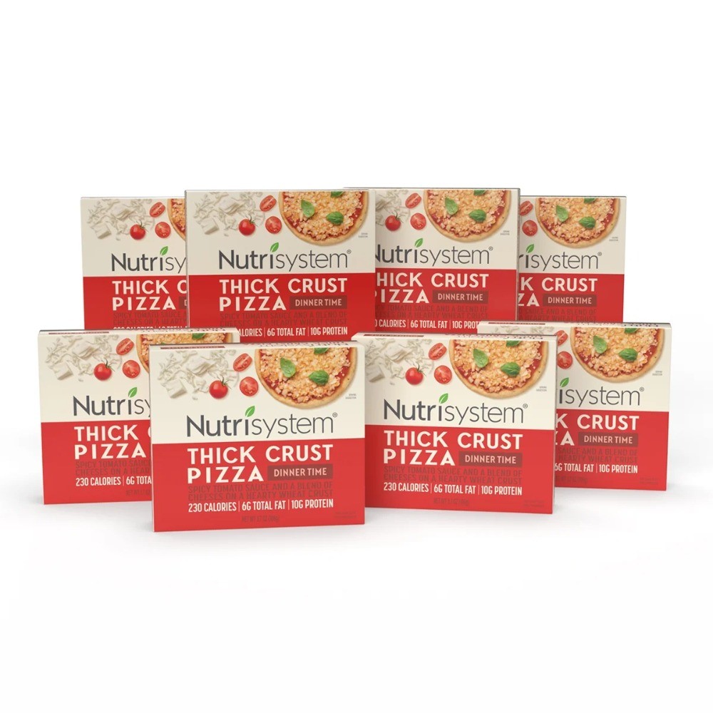 Personal Size Thick Crust Pizza 8 Pack for Weight Loss Support
