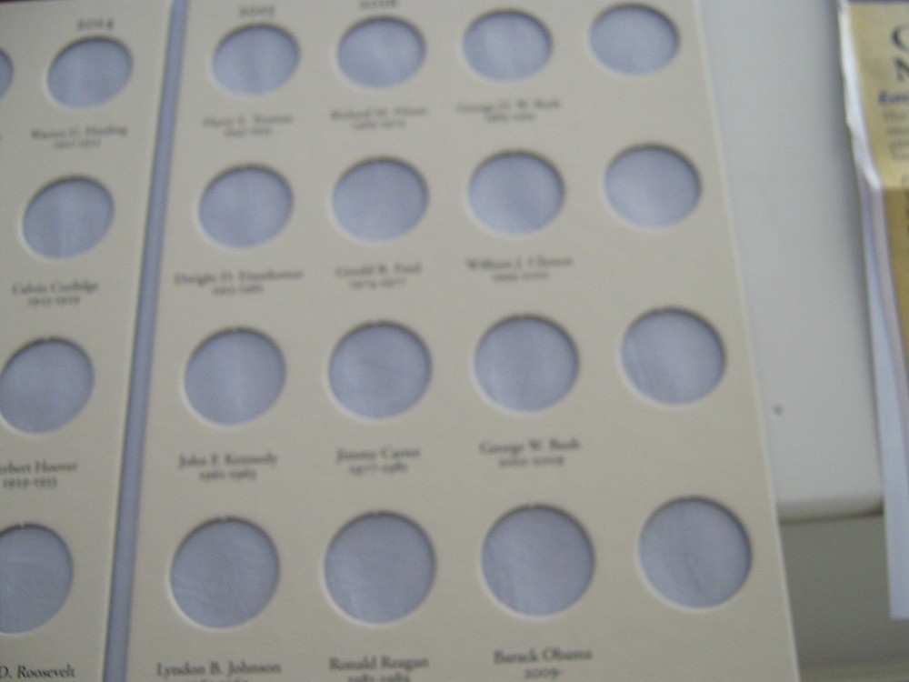 Presidential Dollars , 2007-2012 , 24 Uncirculated Dollars , Folder