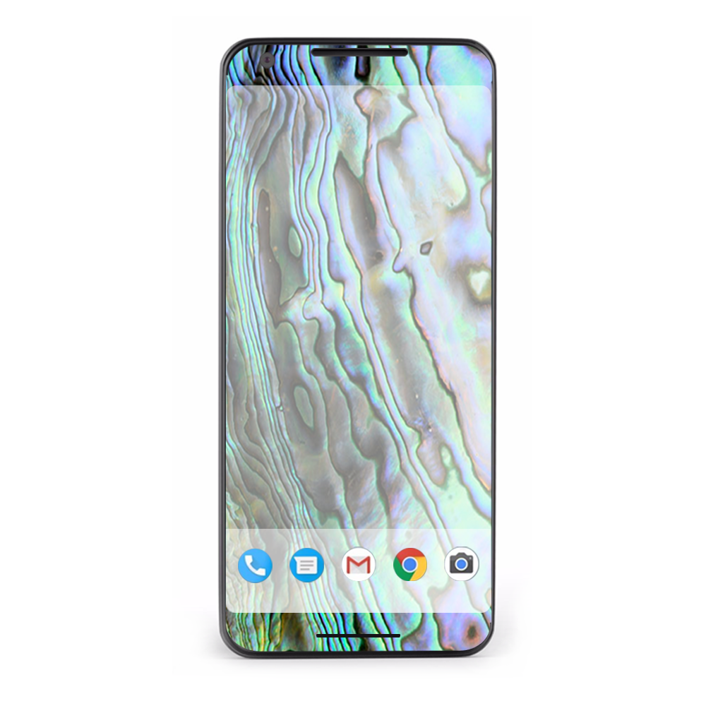 Google Pixel 2 Skins Decal Wrap Abalone Ripples Green Blue Purple
