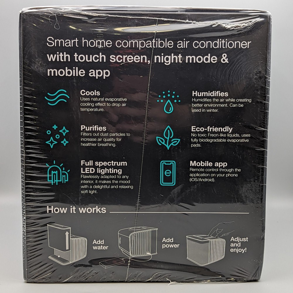 New Evapolar EvaSMART Personal Air Cooler Humidifier EV-3000 White