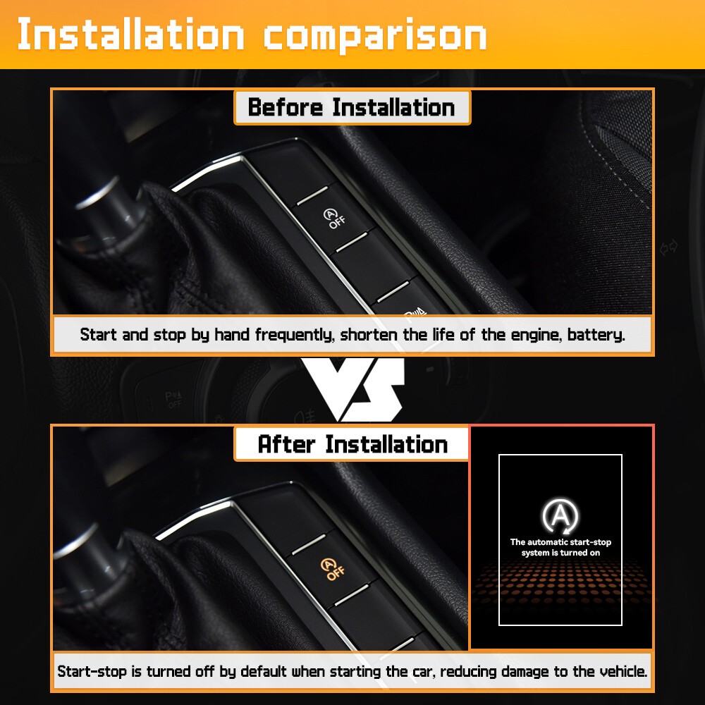 Car Start Stop Engine System Control A-OFF Button Cable Disable Eliminator Plug