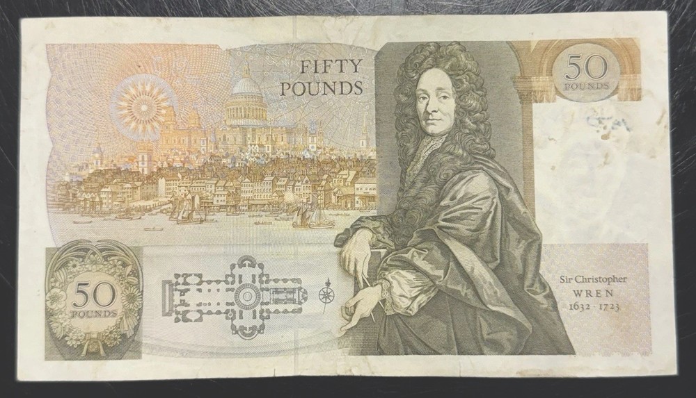 Old Fifty £50 Pound Note Good Condition