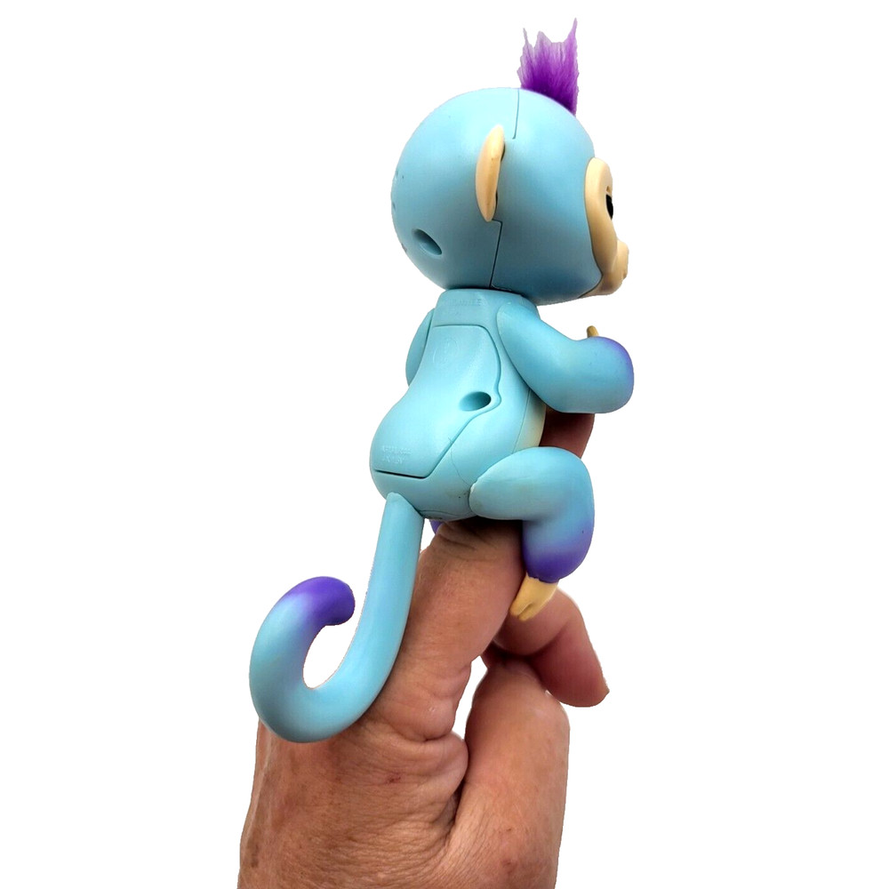 Blue Purple Fingerling Interactive Baby Monkey 5" TESTED