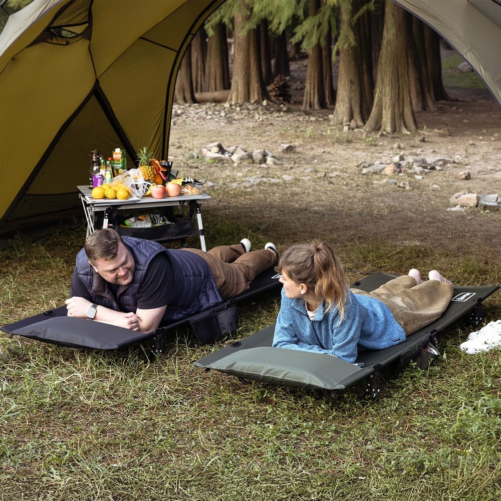 Portable Camping Cot, Sleeping Cots for Adults, Ultralight Backpacking Cot, C...