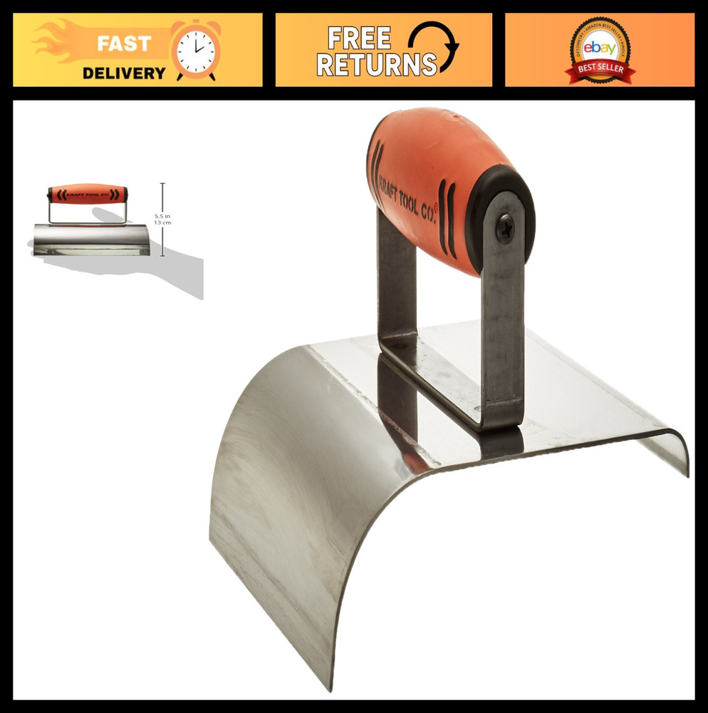 2" Radius Concrete Edger Tool with ProForm Handle - 1.5" Radius, Durable Design