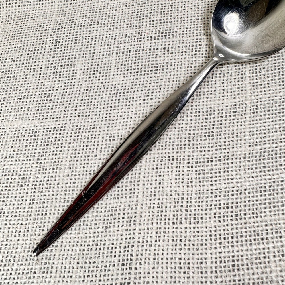 Ebbtide Solid Stainless USA Serving Spoon Mid Century Modern Replacement 8.25in