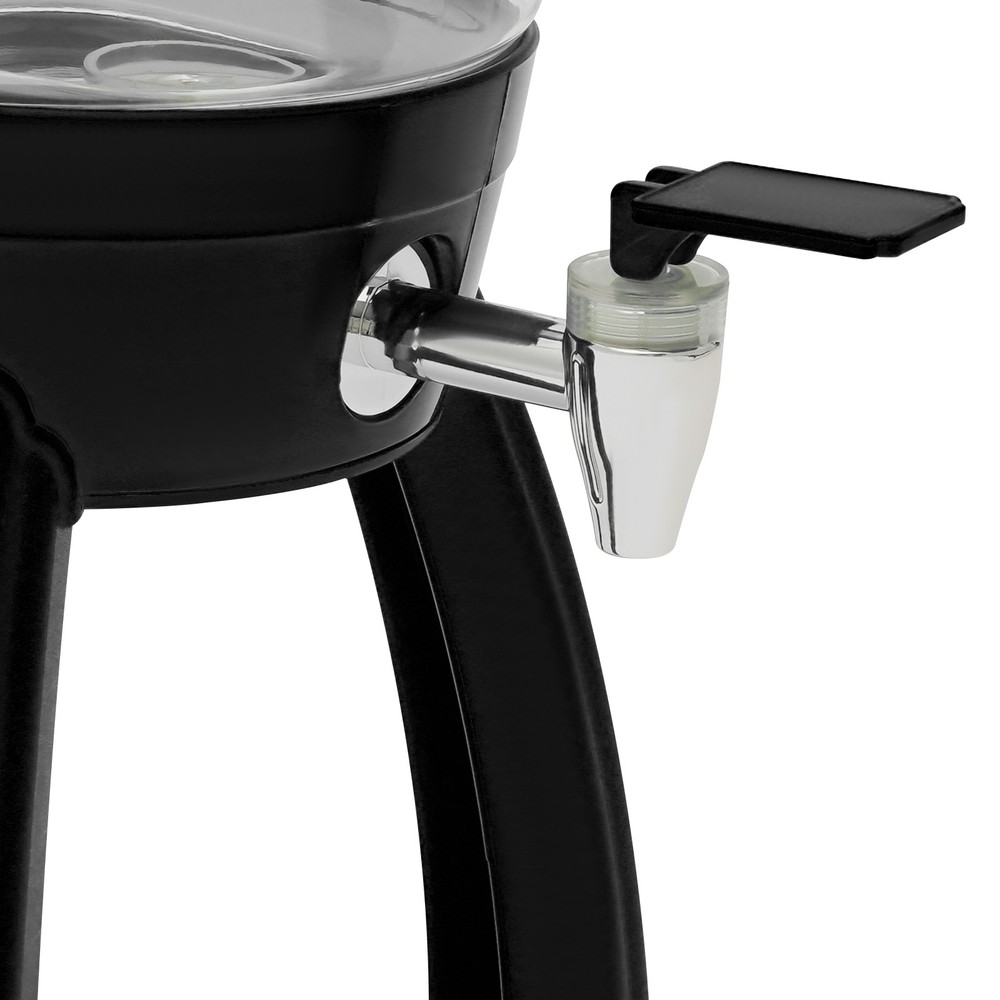 Modern 3L Beer Dispenser Tabletop beer barrel black for bars, restaurants, party