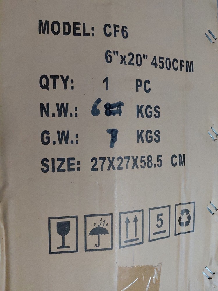 VenTech CF6I Exhaust with Carbon Filter