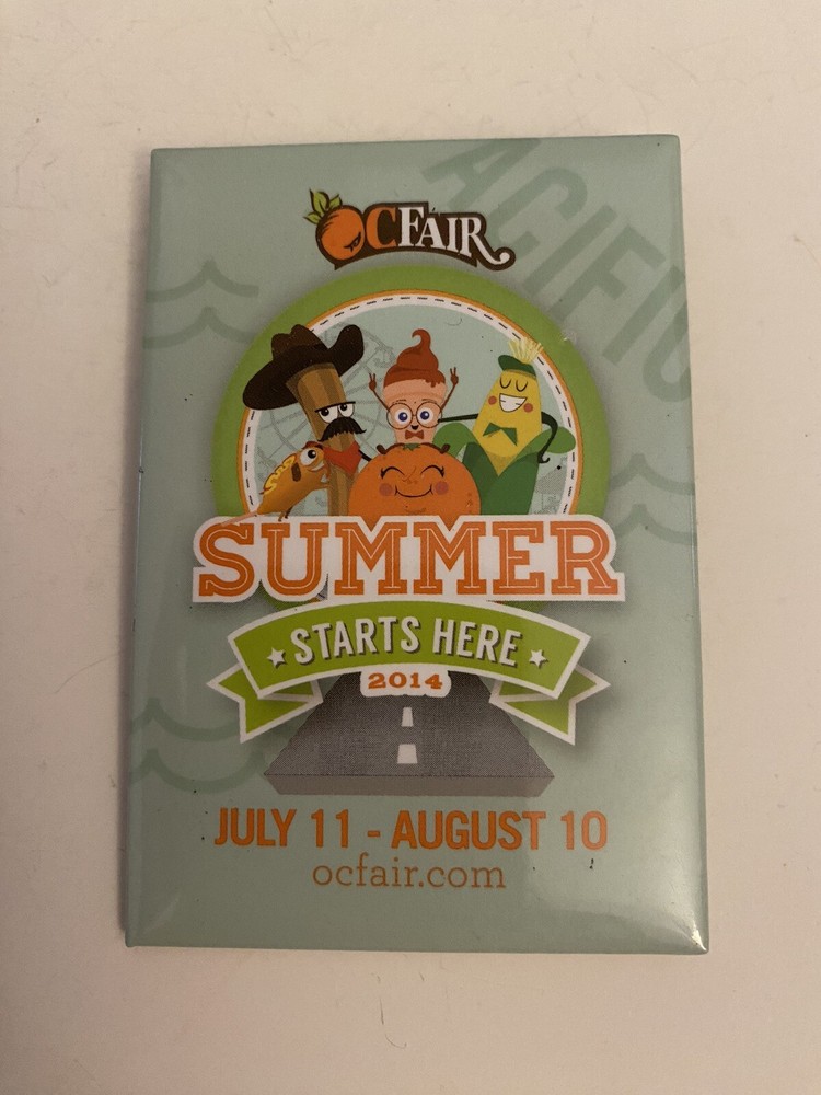 Orange County Fair 2014 California Pin Back Button P16