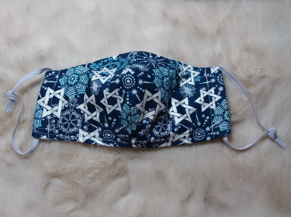 Hanukkah Cotton Face Mask Medium
