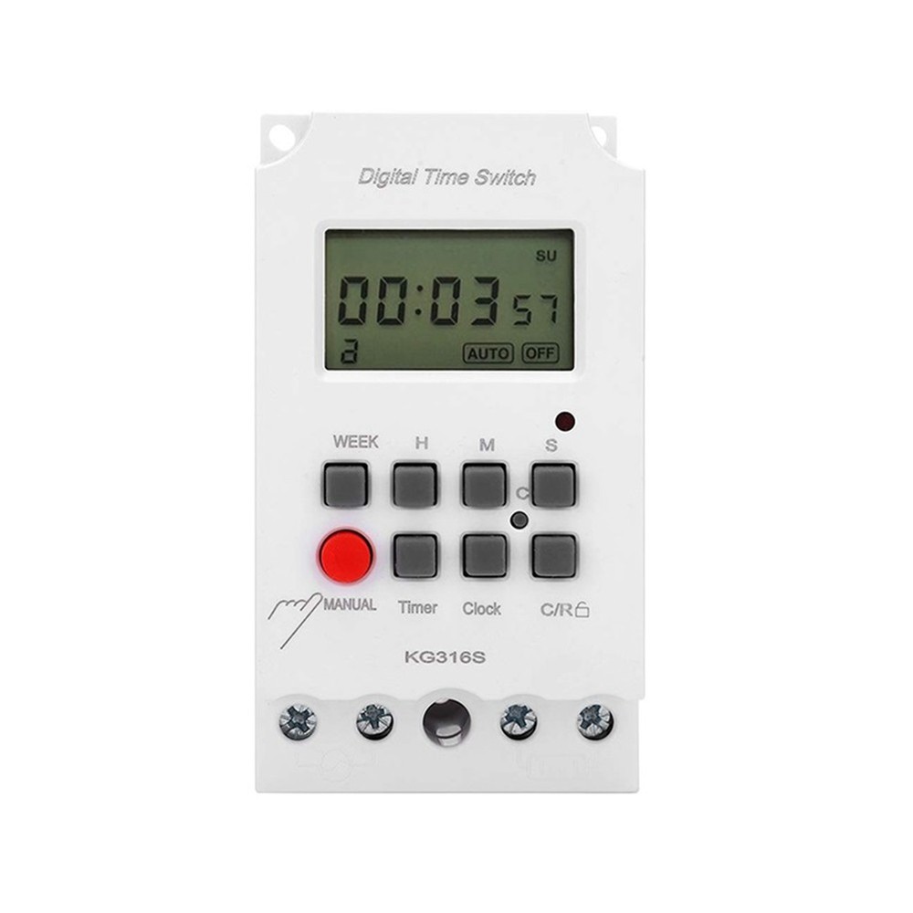 220VAC 25A KG316S Digital 1 Second Timer Automatic Electronic Programmable6525