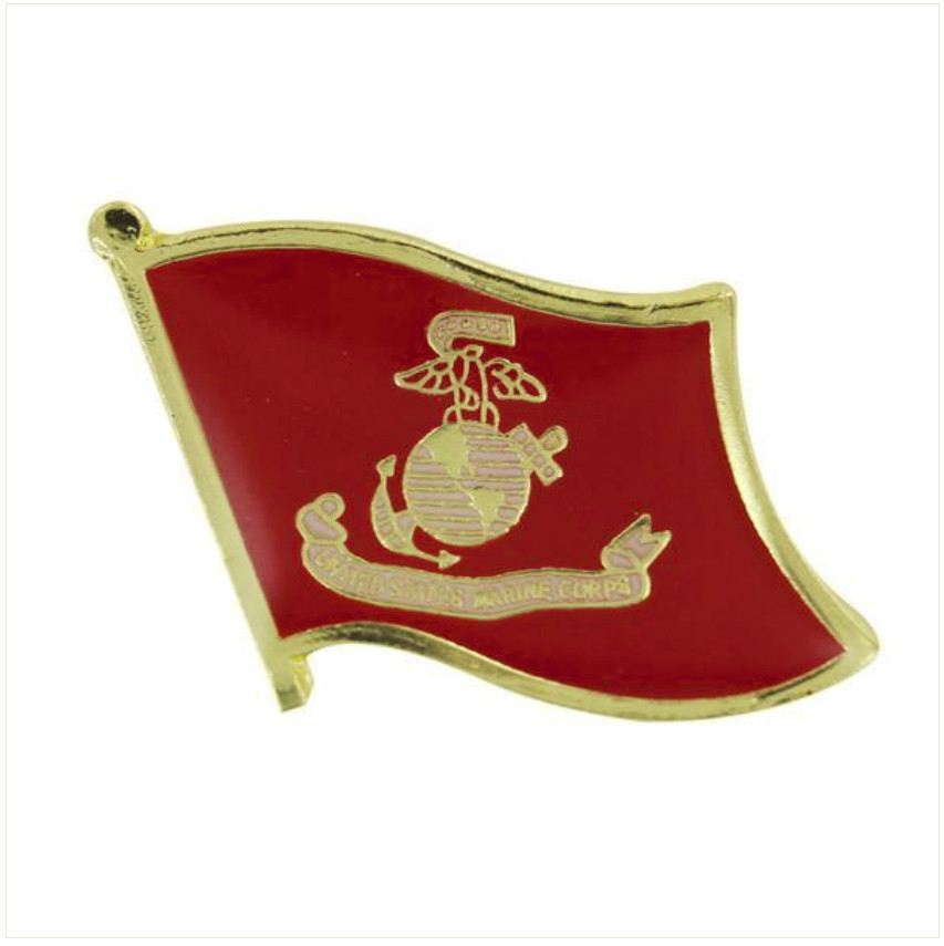 Vanguard MARINE CORPS LAPEL PIN: USMC FLAG