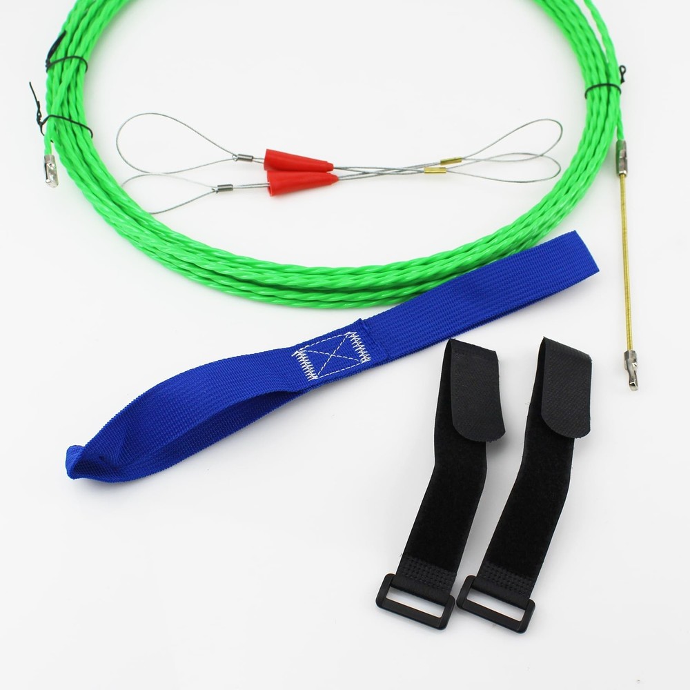 Amonk Fish Tape 32.8FT/10M Wire Puller Kit Cable Puller Kit Fastener Tool PET...